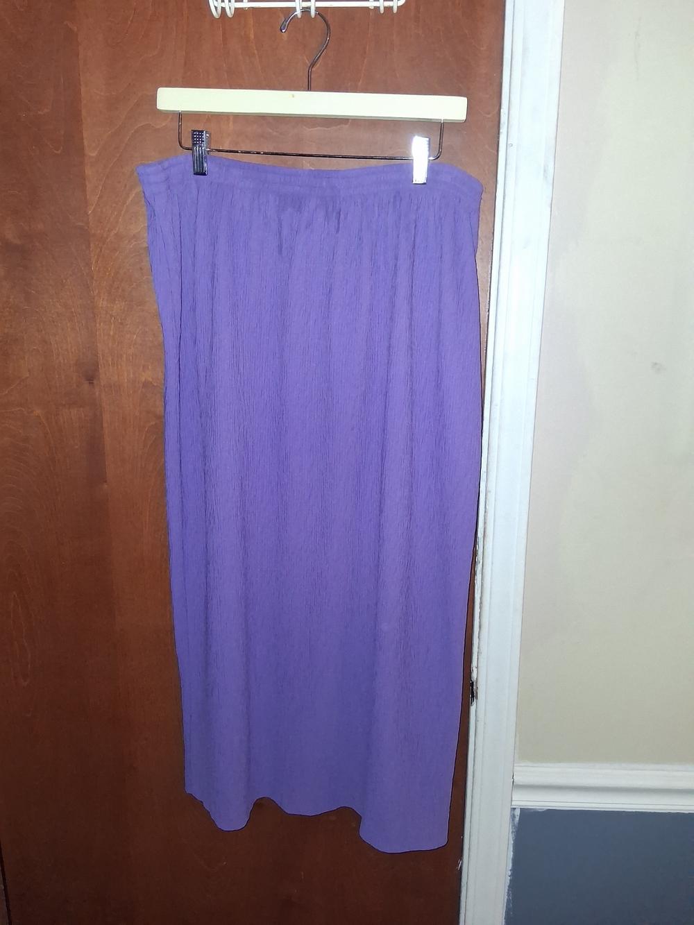 Bobbie Brooks Purple Maxi Skirt - Pleated Lightweight Style